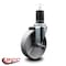 Service Caster 5'' Semi Steel Wheel Swivel 1-5/8'' Expanding Stem Caster SCC-EX20S514-SSS-158 - alternate 2